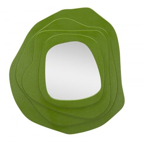 SPECCHIO DA MURO DALIA VERDE CM 90X4X97