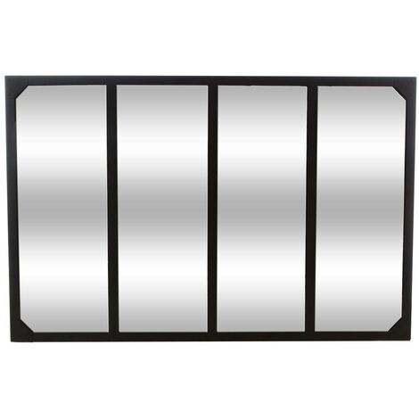 Specchio da officina lola nero 116x76cm - Atmosphera créateur d'intérieur