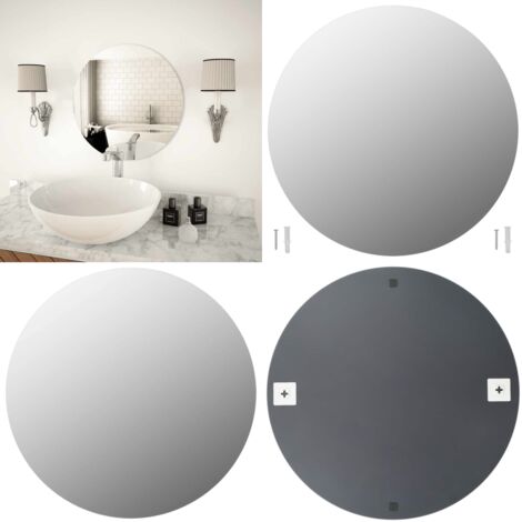 Specchio da Parete 50 cm in Vetro Circolare - Specchio rotondo - Specchio da parete 50 cm