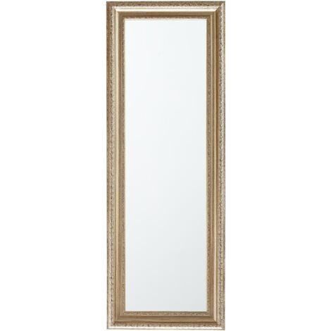 Specchio da parete 51 x 141 cm oro e argento AURILLAC