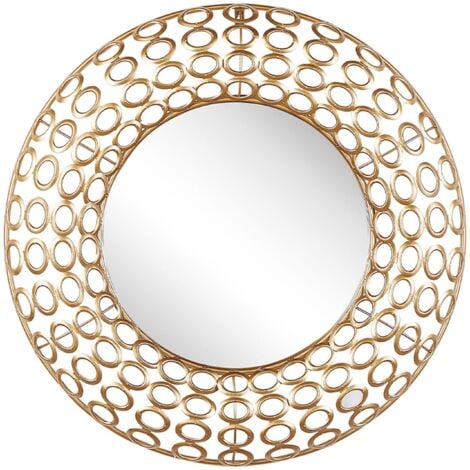 Specchio da parete ⌀ 80 cm oro BOURDON