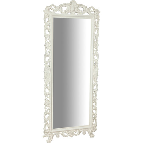 Specchio da parete bianco 191x82x4 cm Specchio grande da parete Specchio da parete lungo Specchio camera da letto Shabby