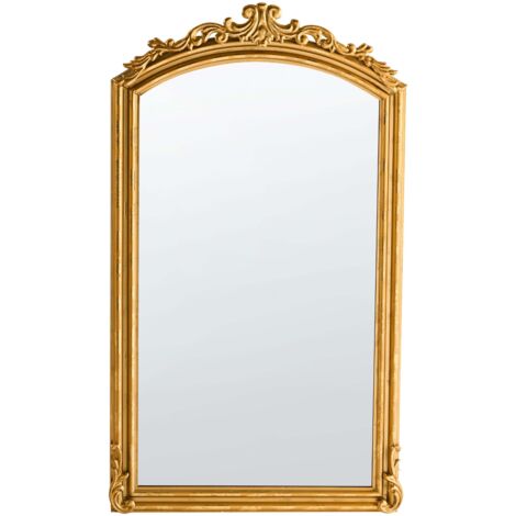 Specchio da parete con cornice in metallo Stile tradizionale 55x96 cm Gorges