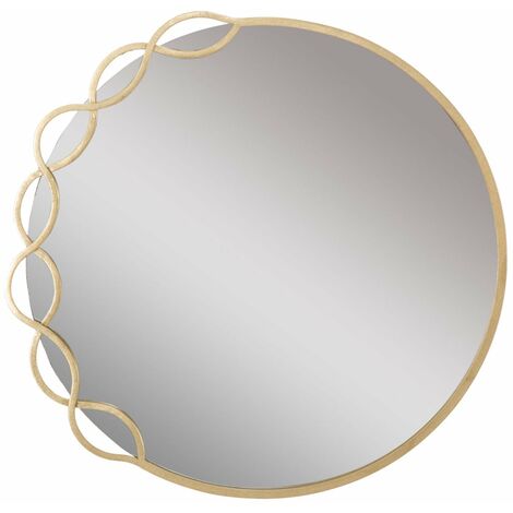 Specchio da parete in ferro oro