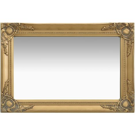 Specchio da Parete design anticato Stile Barocco cornice ornamentale 60 x 40 cm vari colori colore : ORO