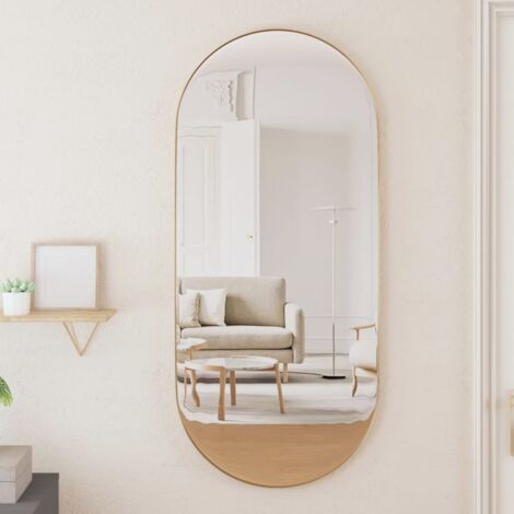 Americanflat Specchio Ovale da 30,4x61 cm - Elegante Specchio Ovale Bagno,  Salotto e Camera da Letto