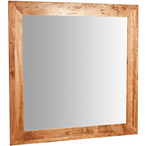 Specchio da parete unico, grande decorazione in stile spiaggia, cornice in  legno con specchio in legno, pavimento con specchio da parete per il bagno,  grande specchio da pavimento in stile casa sulla