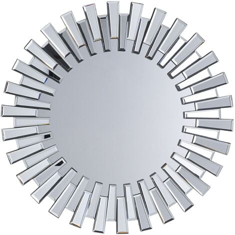 Specchio da parete in argento ø70 cm Cholet