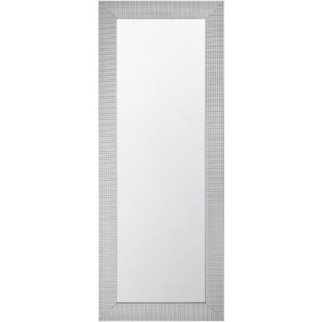 Specchio da parete in color argento 50 x 130 cm Derval