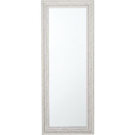Specchio da parete in color beige/argento 50 x 130 cm Vertou