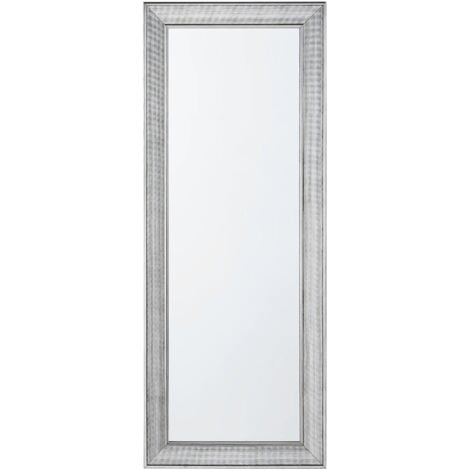 BELIANI Specchio da parete in colore argento 50 x 130 cm Bubry