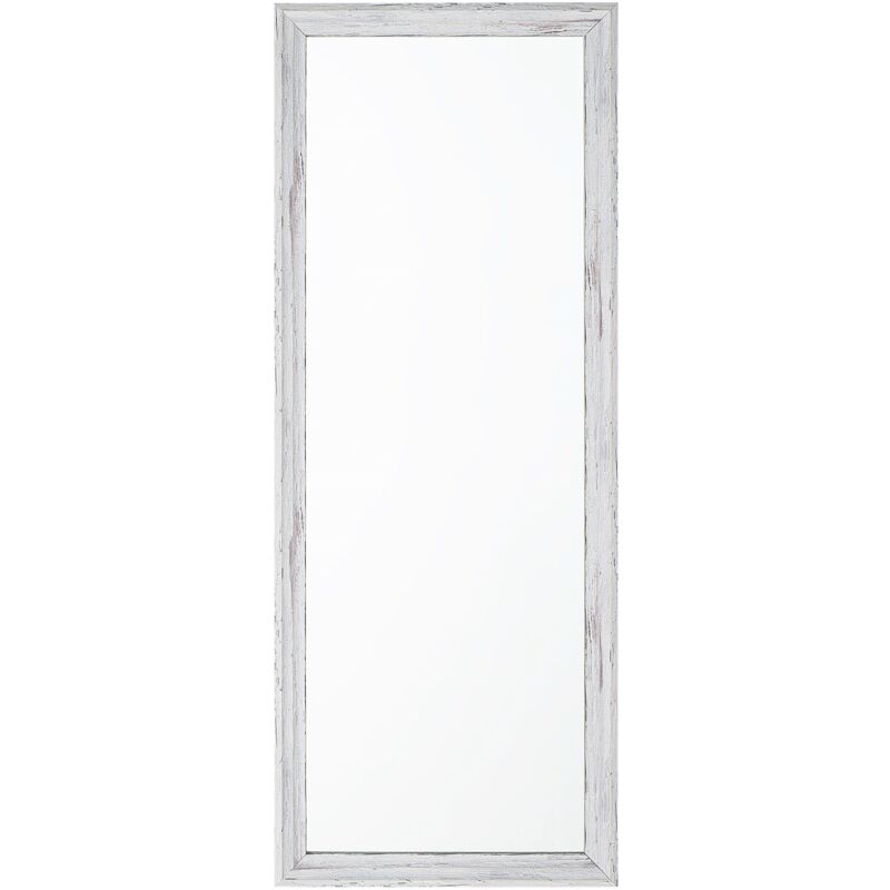 Beliani - Specchio da parete in colore bianco 50 x 130 cm Benon