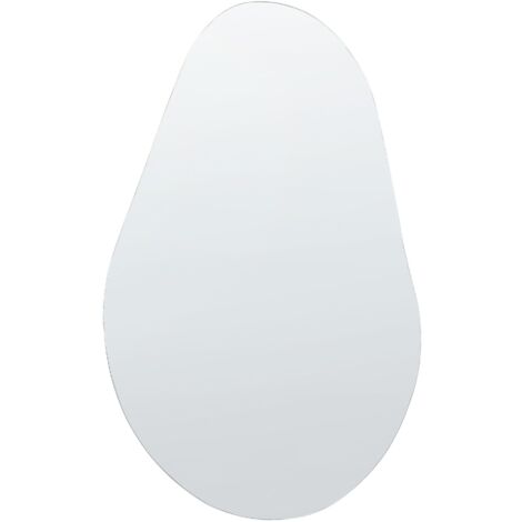 Specchio da parete in vetro argento 40 x 65 cm senza cornice Aubagne