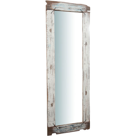Specchio da parete lungo 180x66x4 cm Specchio Shabby dipinto a mano Adatto come specchiera bagno o specchio camera da letto
