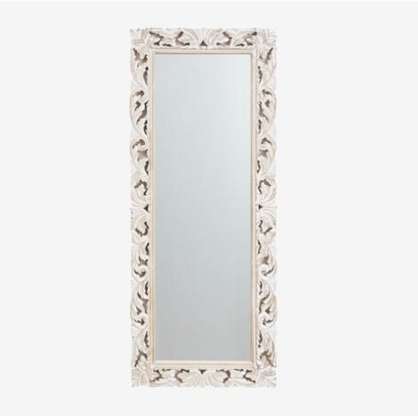 Specchio da parete rettangolare in legno di mango Arnas SKLUM