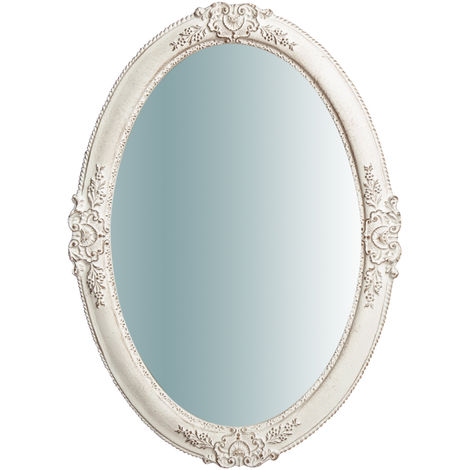 Specchio da parete rotondo 65x46 cm Specchio vintage da parete per la casa Specchio rotondo bagno e camera