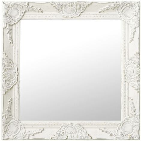 Specchio Bagno Tipo rotondo Barbiere - Diametro 50 cm - Barbiere bianco
