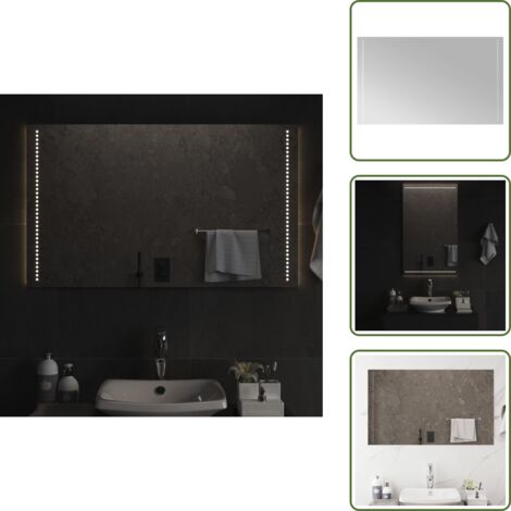 Specchio da parete - vidaXL Specchio da Bagno con Luci LED 60x100 cm -