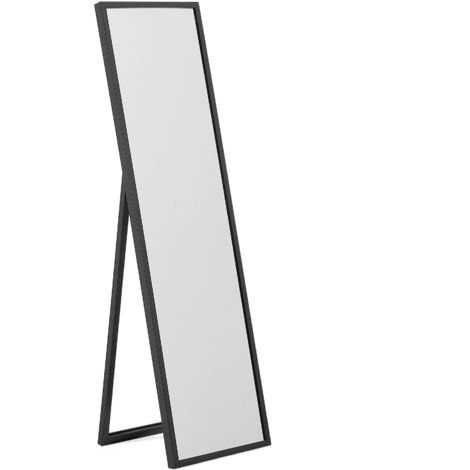 Specchio da pavimento con cornice nera 40 x 140 cm Torcy