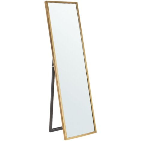Specchio da terra con cornice oro 40 x 140 cm Torcy