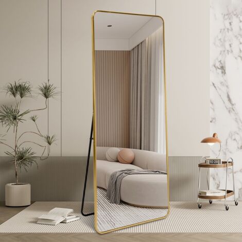 Specchio da terra parete dorato 180 cm verticale di design Arsen-G