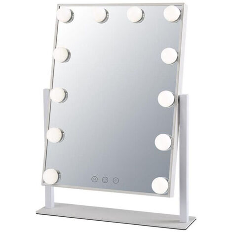 4030 lampandina a LED in Gratis Bianco Chende Scorri sopra LImmagine per ingrandirla vanità Illuminato Specchio Regolabile per Il Trucco da Tavolo 