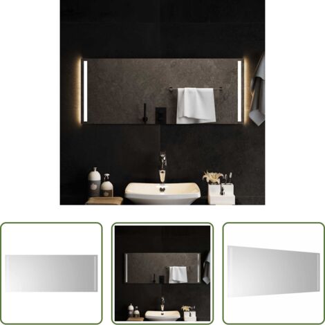Specchio da trucco -  Specchio da Bagno con Luci LED 100x40 cm