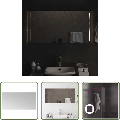 Specchio da trucco -  Specchio da Bagno con Luci LED 100x50 cm