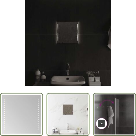 Specchio da trucco -  Specchio da Bagno con Luci LED 30x30 cm
