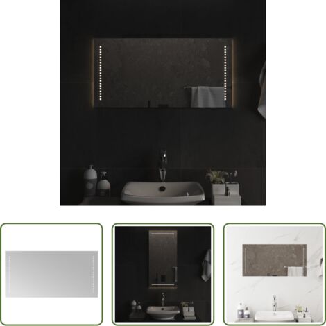 Specchio da trucco -  Specchio da Bagno con Luci LED 40x80 cm
