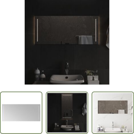 Specchio da trucco -  Specchio da Bagno con Luci LED 40x90 cm