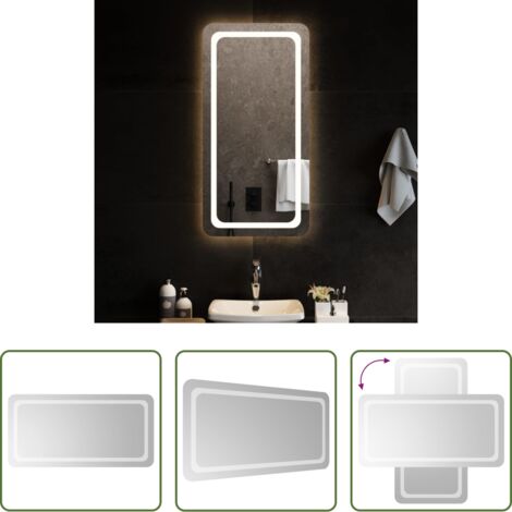 Specchio da trucco -  Specchio da Bagno con Luci LED 50x100 cm