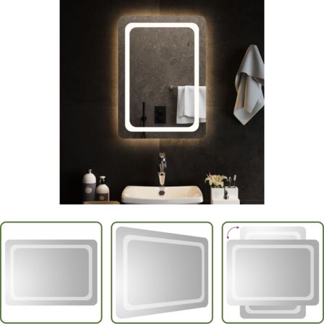 Specchio da trucco - Specchio da Bagno con Luci LED 50x70 cm