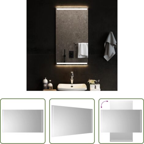 Specchio da trucco -  Specchio da Bagno con Luci LED 50x90 cm