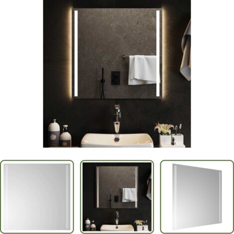 Specchio da trucco -  Specchio da Bagno con Luci LED 60x60 cm