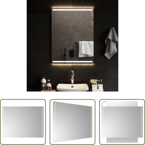 Specchio da trucco -  Specchio da Bagno con Luci LED 60x80 cm