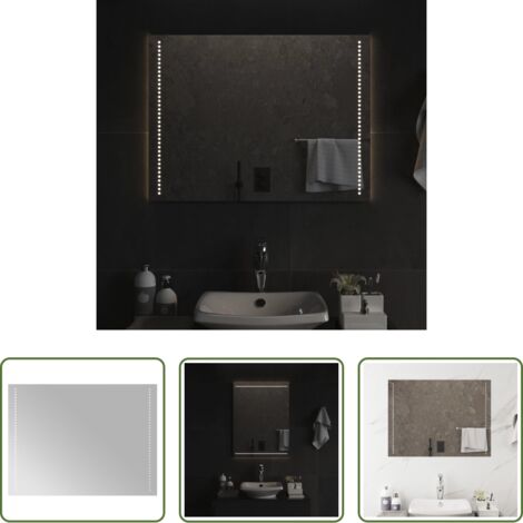 Specchio da trucco -  Specchio da Bagno con Luci LED 60x80 cm