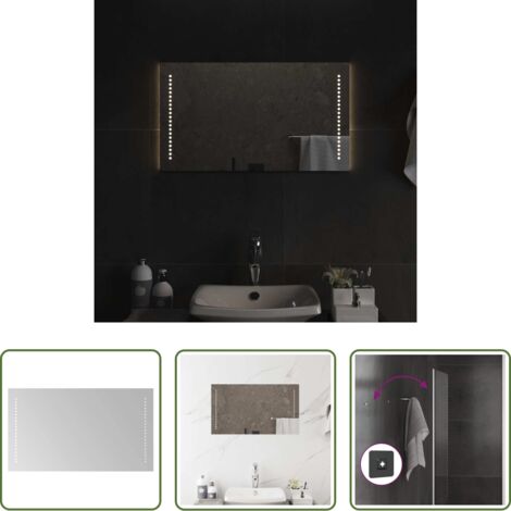 Specchio da trucco -  Specchio da Bagno con Luci LED 70x40 cm