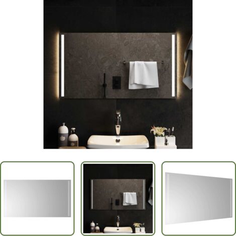 Specchio da trucco -  Specchio da Bagno con Luci LED 90x50 cm