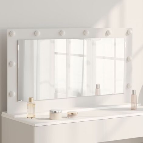 Specchio da Vanità con specchio Bianco 100 x 55 x 18 cm 584767