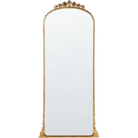 BELIANI Specchio decorativo da parete stile glamour appeso 51 x 114 cm Oro Livry