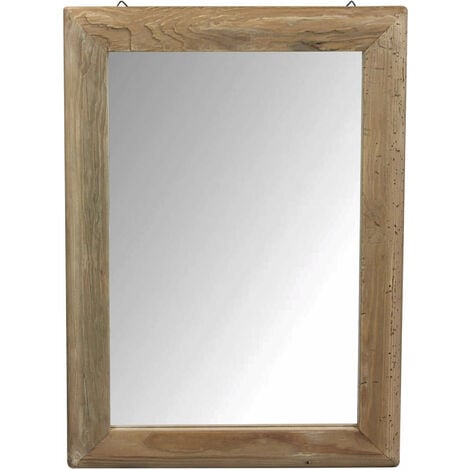 specchio di design moderno in legno di pino riciclato massiccio stile moderno vintage
