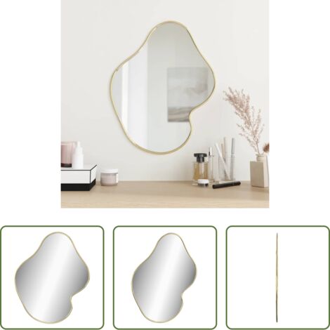 Specchio dorato -  Specchio da Parete Dorato 50x40 cm