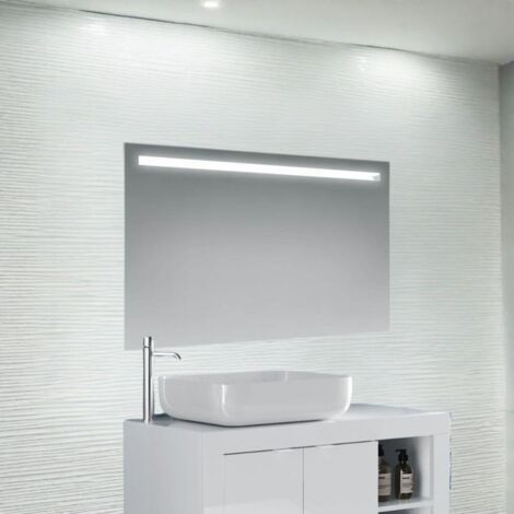 Specchio Edmonton 100x70 cm con fascia LED