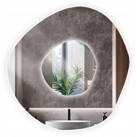 Specchio ELIOS LED 100x100 Forma irregolare ovale