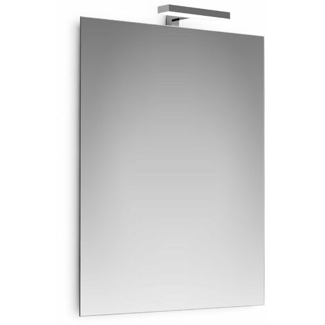 SPECCHIO FILO CON LAMPADA LED CM.20 CM.60X80