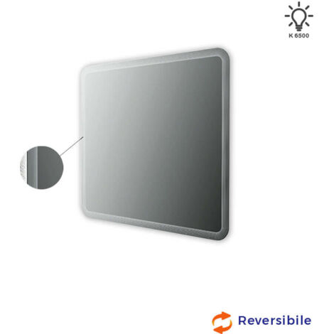Specchio illuminazione led con disegno lavorato Made in Italy 54352
