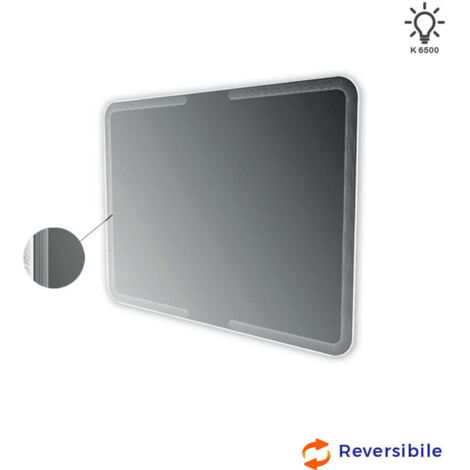 Specchio illuminazione led con disegno lavorato Made in Italy 54353