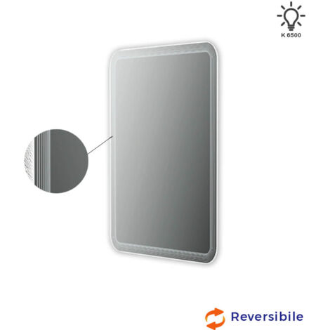 Specchio illuminazione led con disegno lavorato Made in Italy 54354