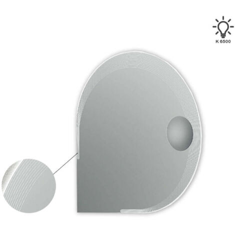 Specchio illuminazione led con specchio ingrandimento Made in Italy 45012